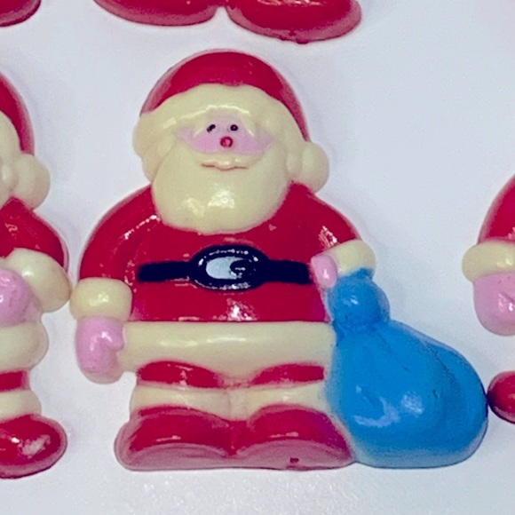 Vintage Christmas Santa Claus Plastic Fridge Magnets Lot Of 8 - Picture 4 of 14